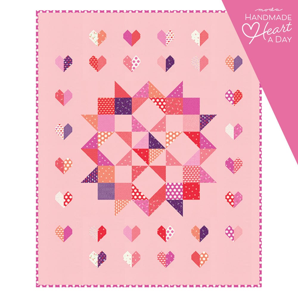 Moda Download Free Pattern: Love and Hearts Quilt  - The Sewing Studio