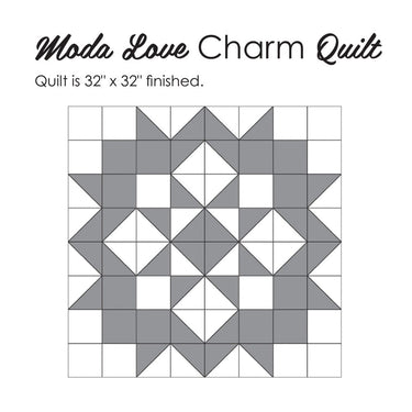 Moda Download Free Pattern: Love Charm Quilt  - The Sewing Studio for sale UK - The Sewing Studio