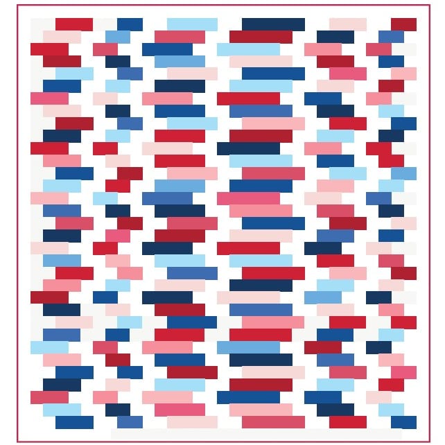 Free Pattern: Moda Project Jelly Roll 2026 Crooked Roads Quilt