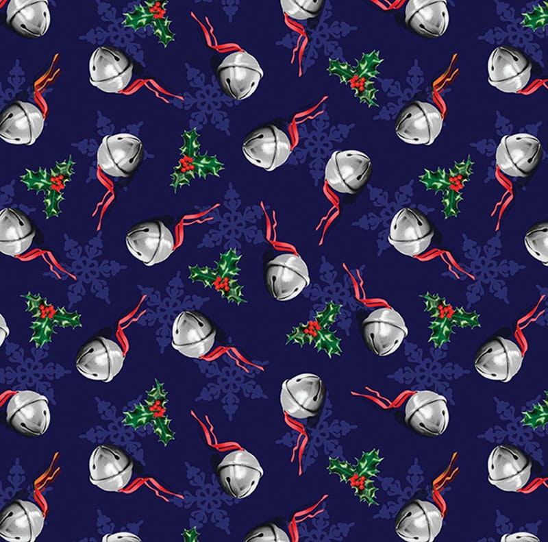 Multi-coloured Christmas Moda Fabric The Polar Express - The Sewing Studio