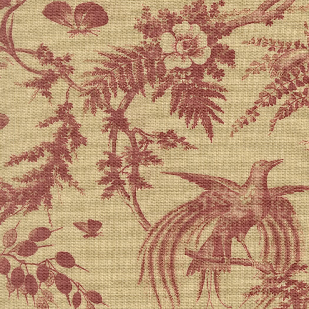 Multi-coloured Floral Moda Fabric Moda Le Jardin Rouge - The Sewing Studio