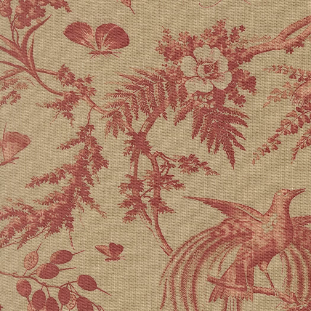 Multi-coloured Floral Moda Fabric Moda Le Jardin Rouge - The Sewing Studio
