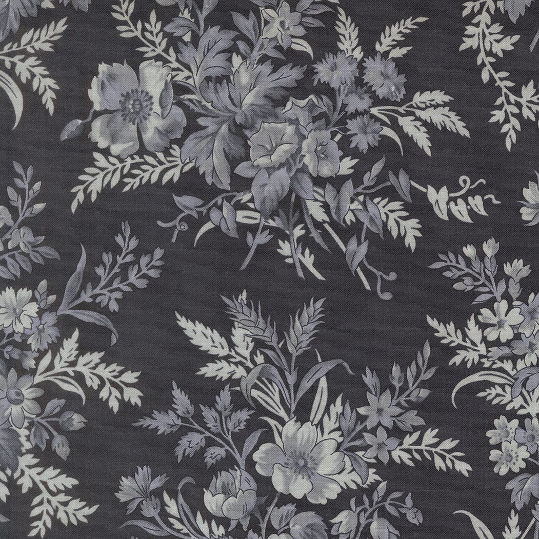 Blue Floral Moda Fabric Moda Breathtaking Blues - The Sewing Studio
