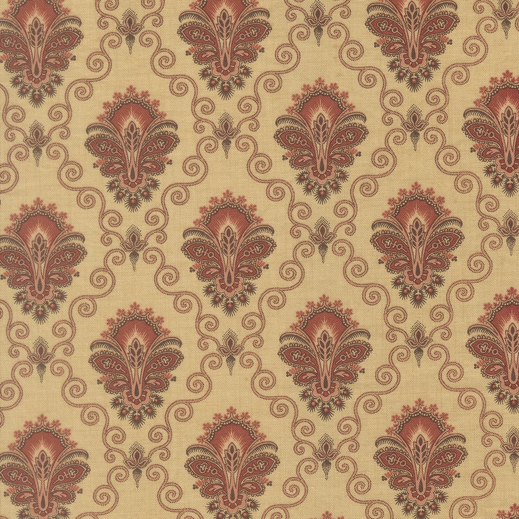 Multi-coloured Classic Prints Moda Fabric Moda Le Jardin Rouge - The Sewing Studio