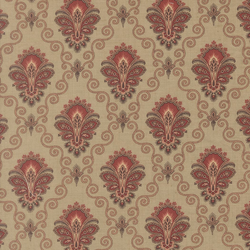 Multi-coloured Classic Prints Moda Fabric Moda Le Jardin Rouge - The Sewing Studio