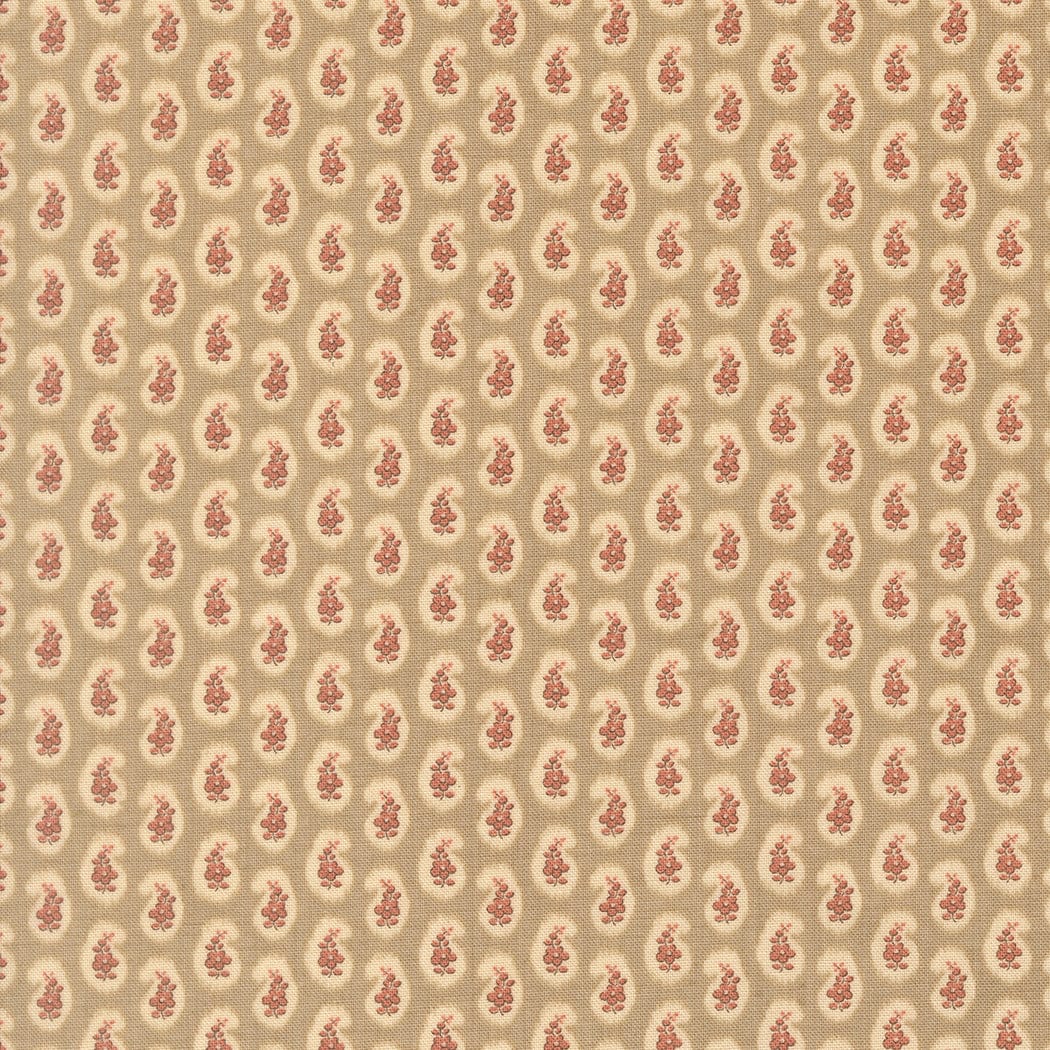 Multi-coloured Classic Prints Moda Fabric Moda Le Jardin Rouge - The Sewing Studio