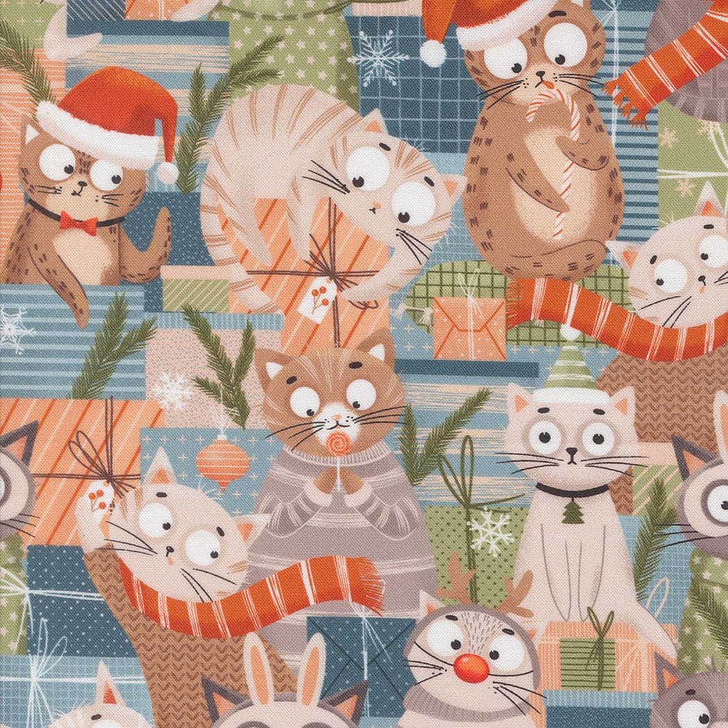 Moda Fabric Moda Purrfect Christmas  - The Sewing Studio