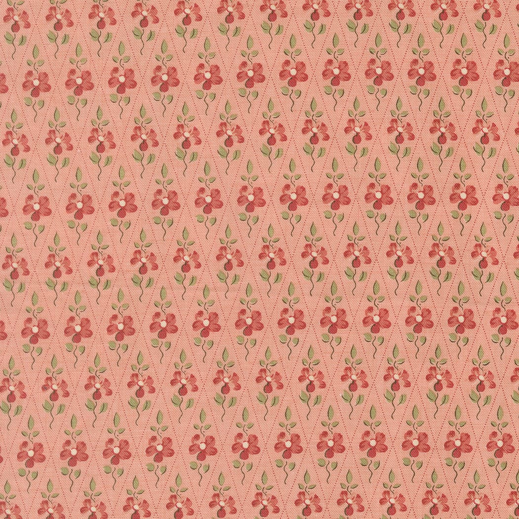 Pink Reproduction Moda Fabric Moda Fleur De Paris - The Sewing Studio