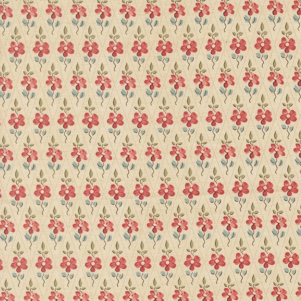 Multi-coloured Reproduction Moda Fabric Moda Fleur De Paris - The Sewing Studio