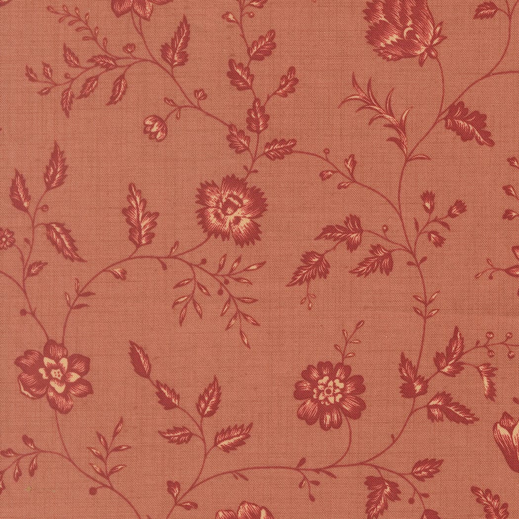 Multi-coloured Floral Moda Fabric Moda Le Jardin Rouge - The Sewing Studio