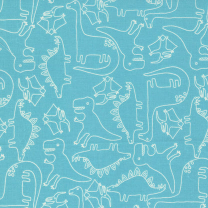 Blue Childrens, Dinosaurs Moda Fabric Moda Stomp Stomp Roar Fabric - The Sewing Studio