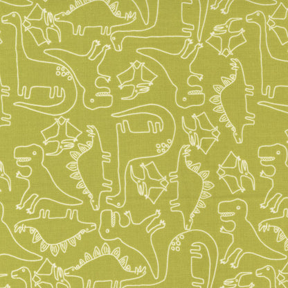 Green Childrens, Dinosaurs Moda Fabric Moda Stomp Stomp Roar Fabric - The Sewing Studio