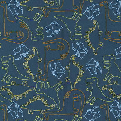 Blue Childrens, Dinosaurs Moda Fabric Moda Stomp Stomp Roar Fabric - The Sewing Studio