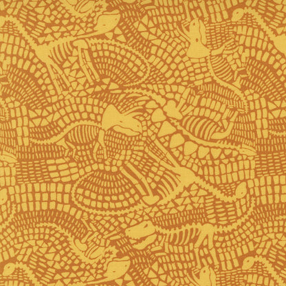 Orange Childrens, Dinosaurs Moda Fabric Moda Stomp Stomp Roar Fabric - The Sewing Studio