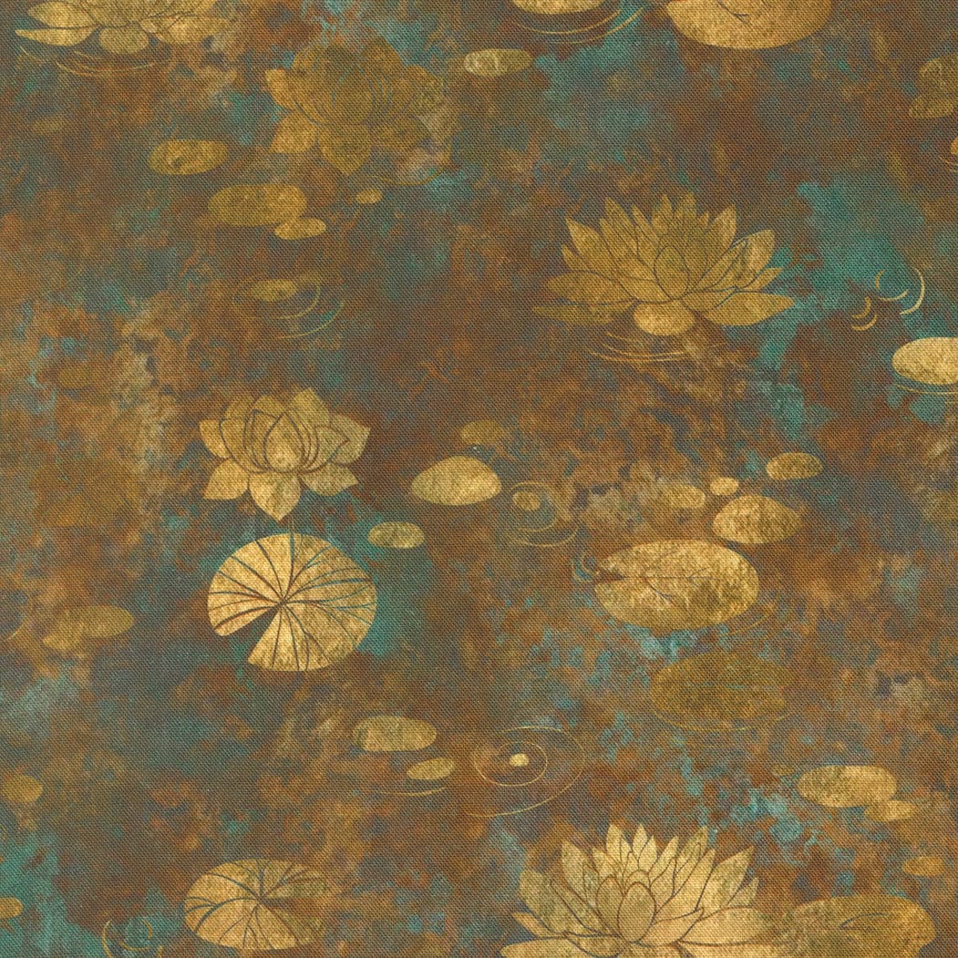 Multi-coloured Floral Moda Fabric Moda Tranquil Patina - The Sewing Studio