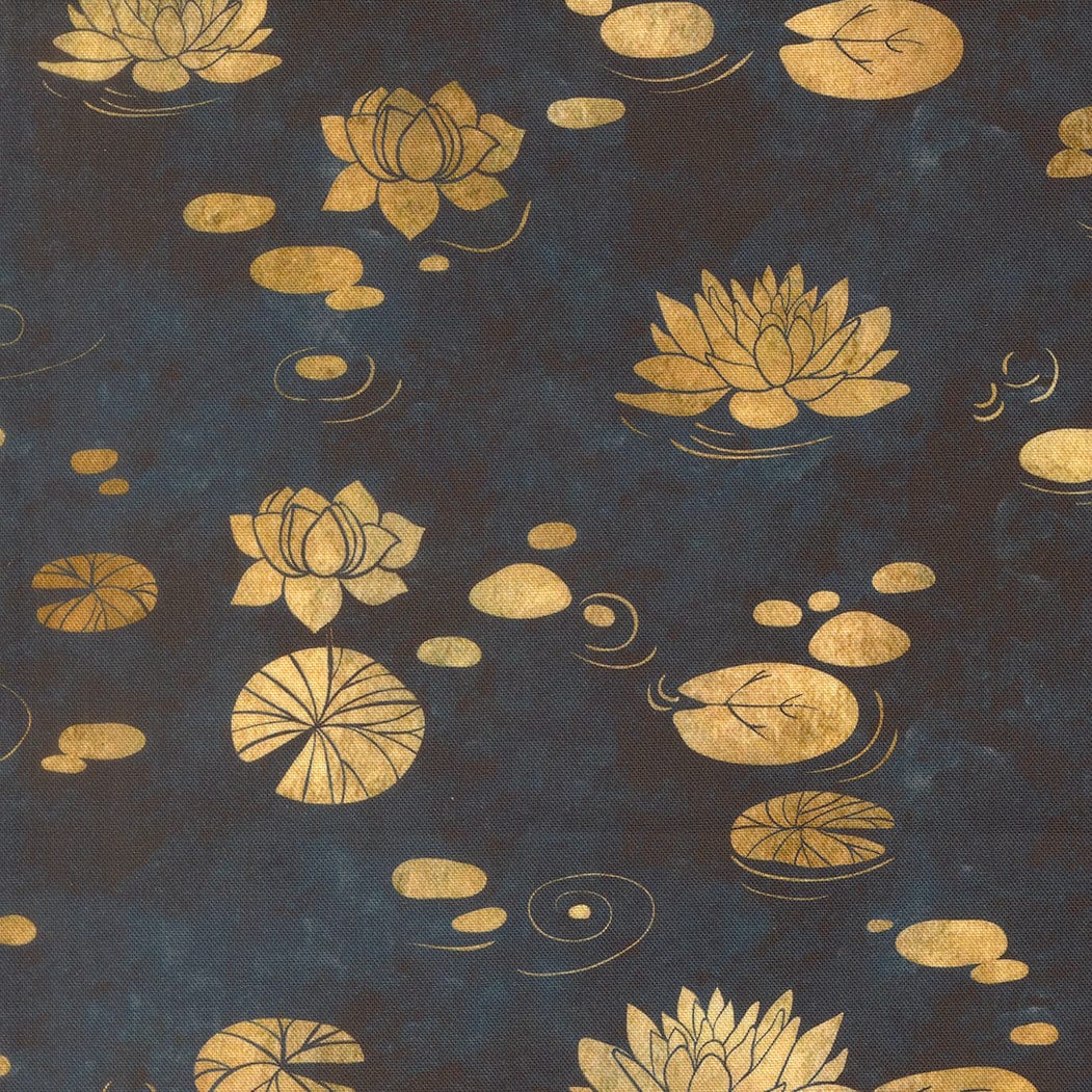 Blue Floral Moda Fabric Moda Tranquil Patina - The Sewing Studio