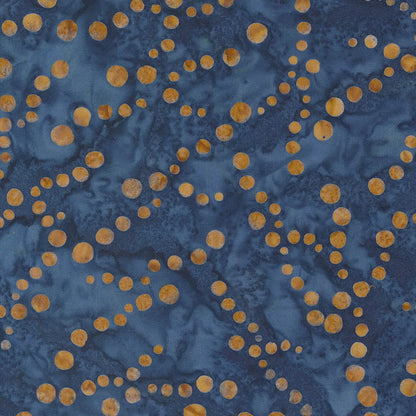 Blue Hand Dyed, Spots and Dots Moda Fabric Moda Blue Ridge Batiks - The Sewing Studio