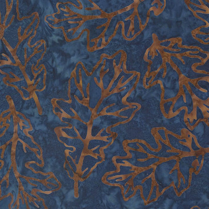 Blue Hand Dyed, Foliage Moda Fabric Moda Blue Ridge Batiks - The Sewing Studio