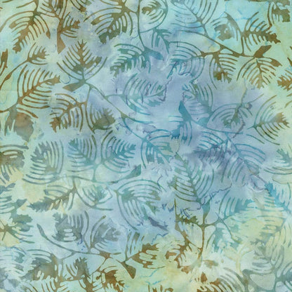 Blue Hand Dyed, Foliage Moda Fabric Moda Blue Ridge Batiks - The Sewing Studio