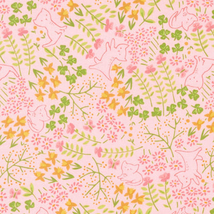 Pink Dogs and Cats Moda Fabric Moda Here Kitty Kitty - The Sewing Studio