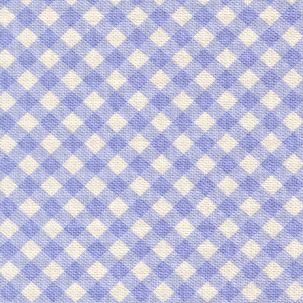 Blue Gingham Moda Fabric Moda Pastel Prairie - The Sewing Studio
