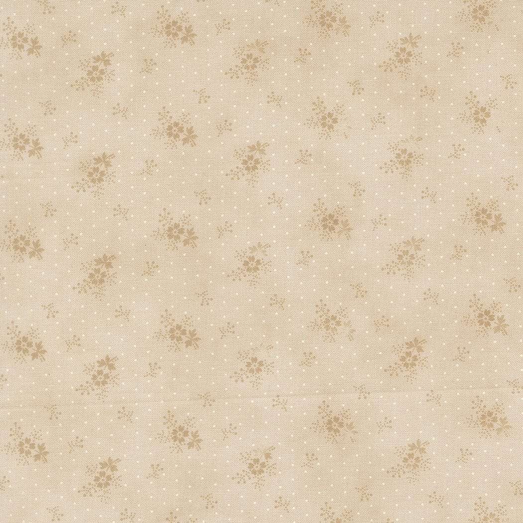 Creams and Naturals Floral Moda Fabric Moda Breathtaking Blues - The Sewing Studio