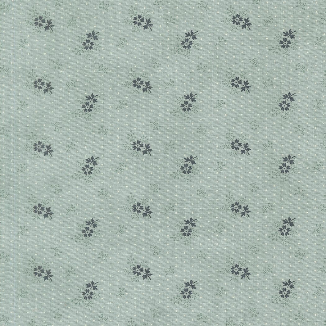 Blue Floral Moda Fabric Moda Breathtaking Blues - The Sewing Studio