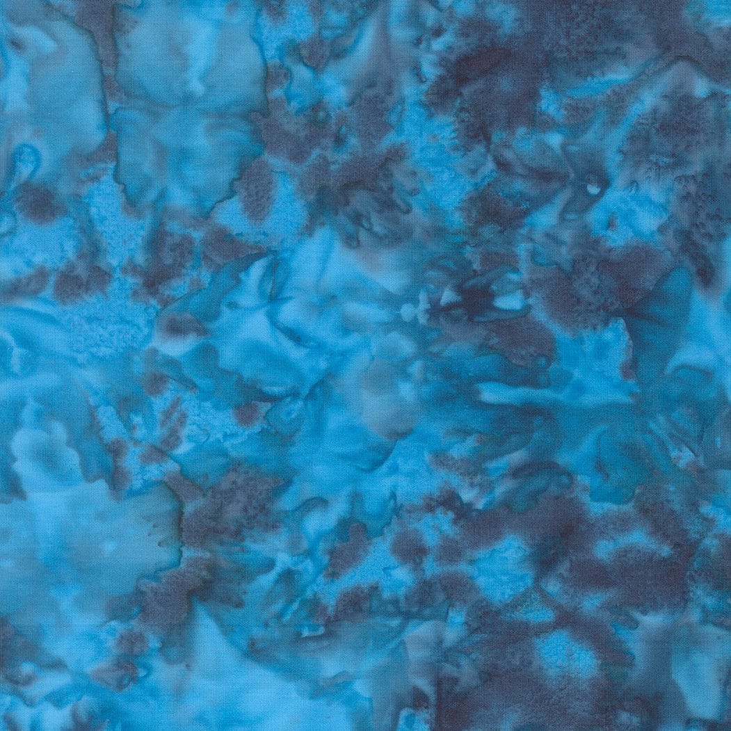 Blue Hand Dyed Moda Fabric Moda Mermaid Batiks Fabric - The Sewing Studio