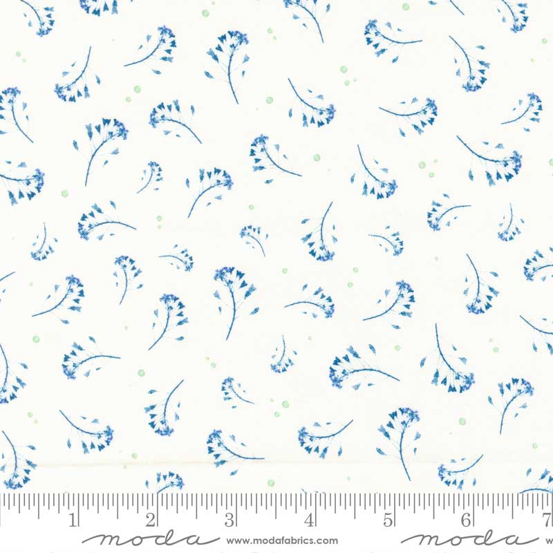 Moda Fabric Moda Bluebell Atkins Cloud 16963-11  - The Sewing Studio