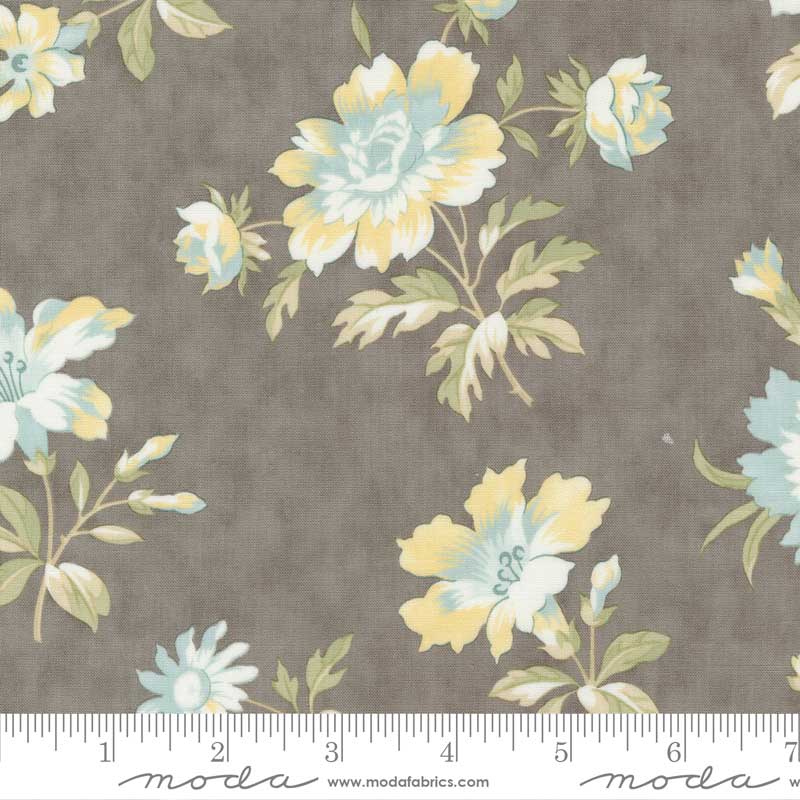 Moda Fabric Moda Honeybloom Blooming Florals Charcoal 44340-15  - The Sewing Studio