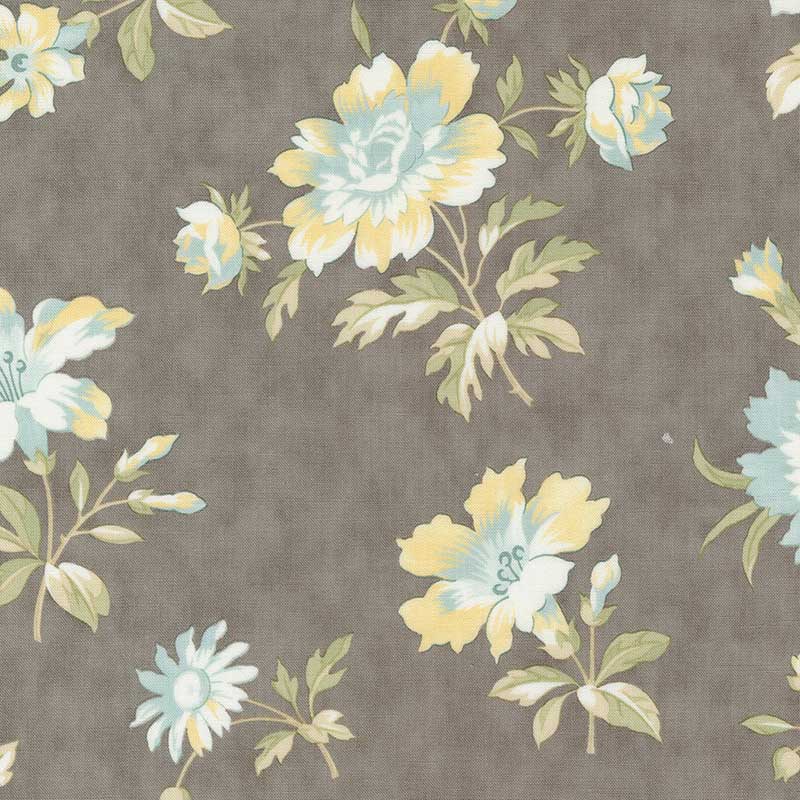 Moda Fabric Moda Honeybloom Blooming Florals Charcoal 44340-15  - The Sewing Studio