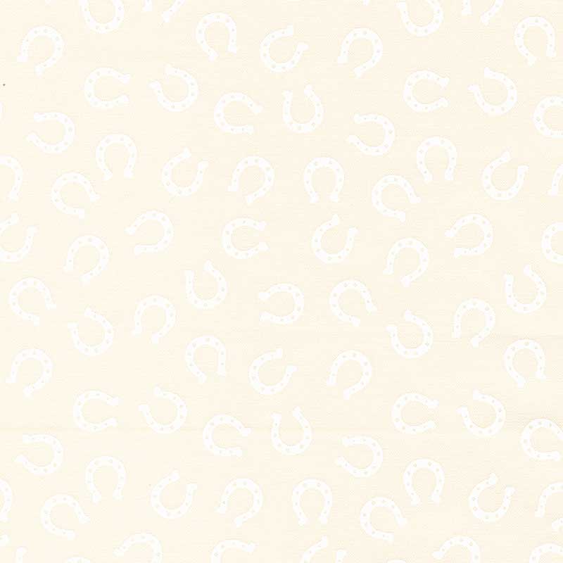 Moda Fabric Moda Ponderosa Lucky Horseshoe Natural White 20866-31  - The Sewing Studio