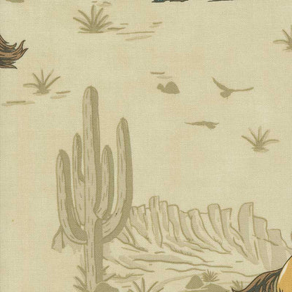 Creams and Naturals Country Moda Fabric Moda Saddle Ranch Fabric in Trail Dust 33790-12 - The Sewing Studio