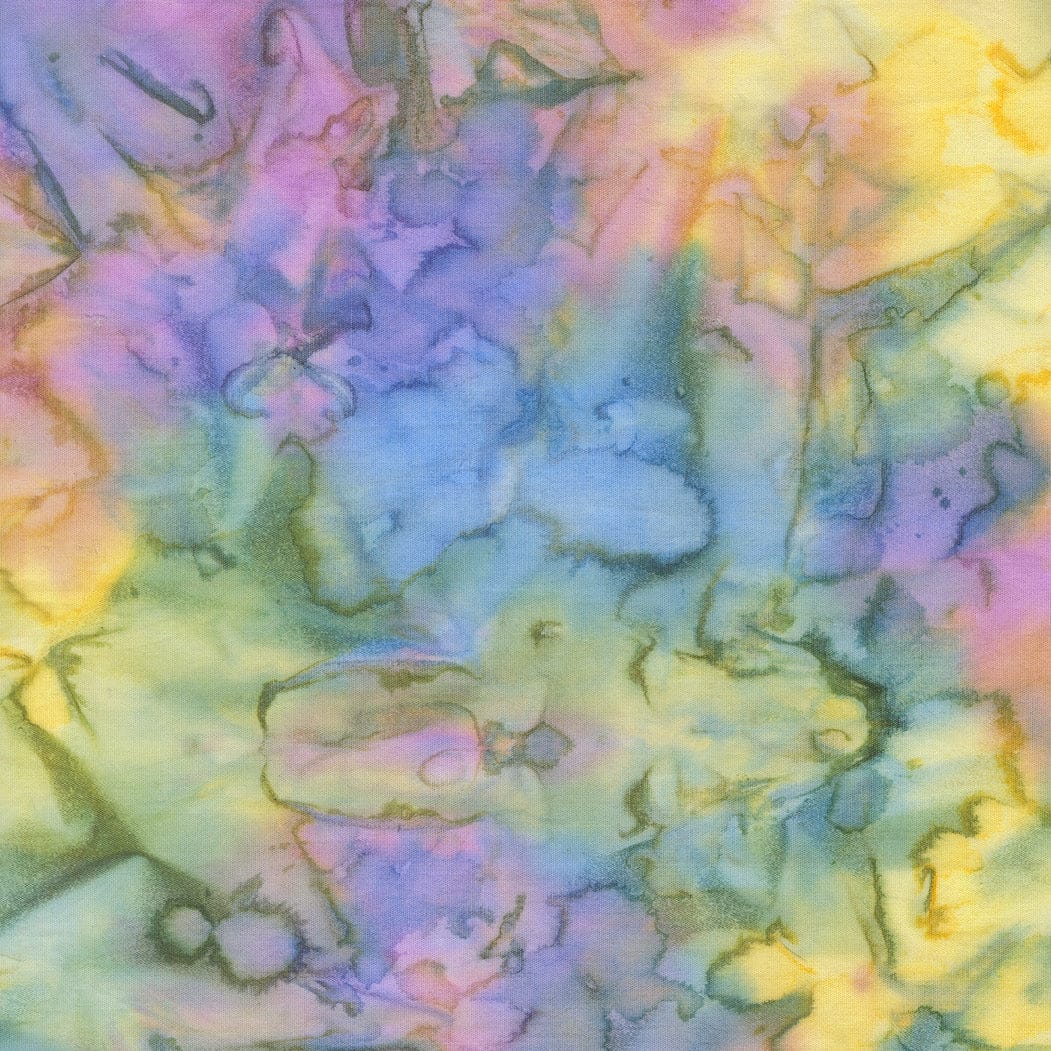 Multi-coloured Hand Dyed Moda Fabric Moda Mermaid Batiks Fabric - The Sewing Studio