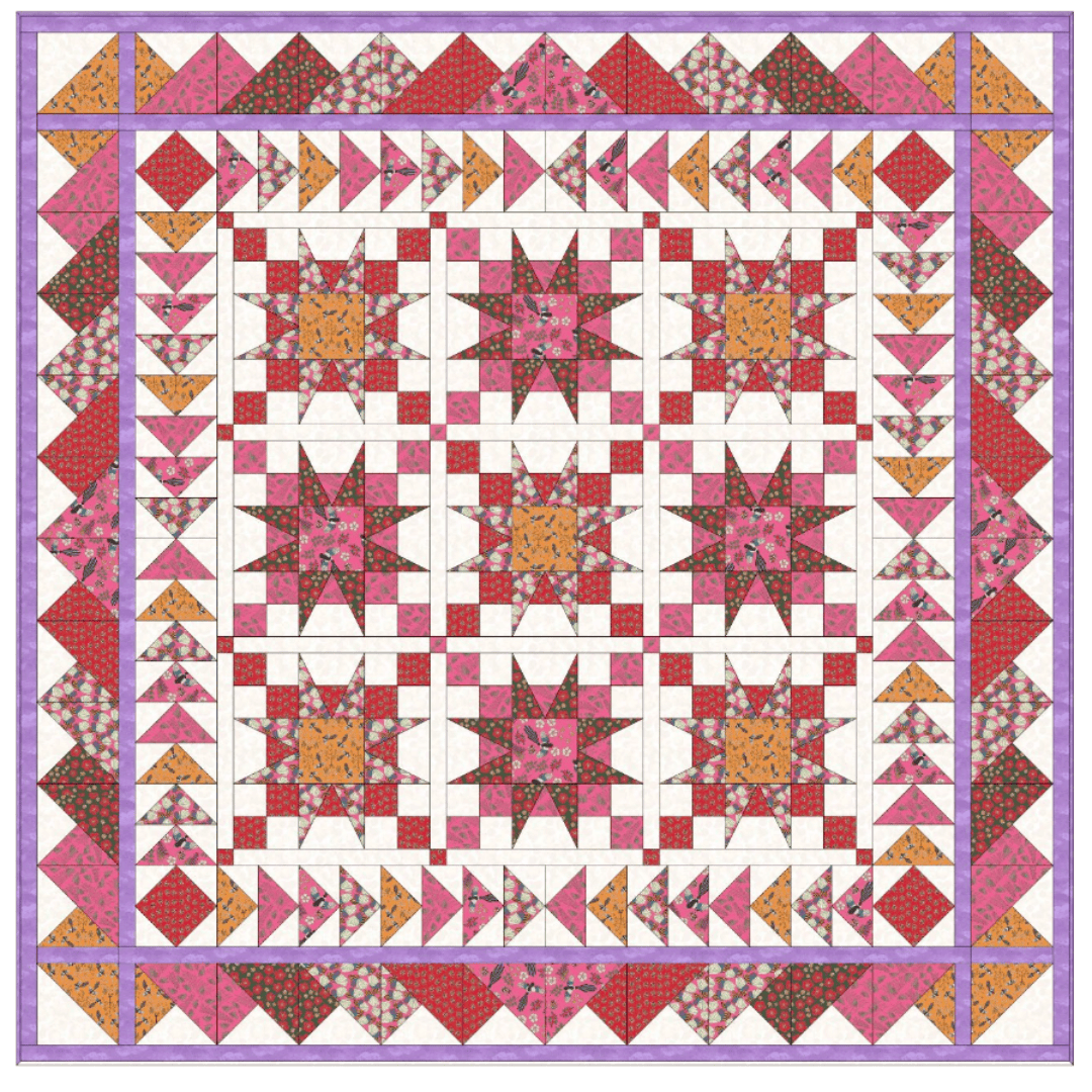 Moda Fabric Norwegian Forest Dream Quilt Top Bundle  - The Sewing Studio