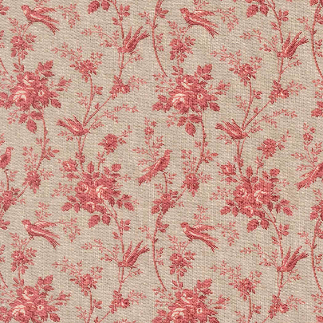 Grey Reproduction Moda Fabric Moda Fleur De Paris - The Sewing Studio