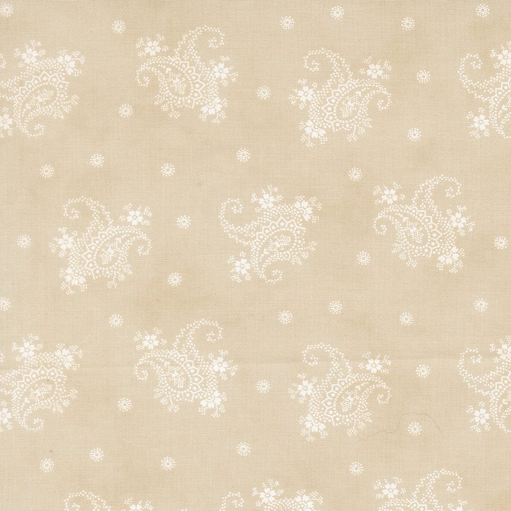 Creams and Naturals Floral Moda Fabric Moda Breathtaking Blues - The Sewing Studio