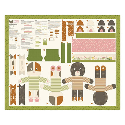 Multi-coloured Dogs and Cats Moda Fabric Moda Here Kitty Kitty - The Sewing Studio
