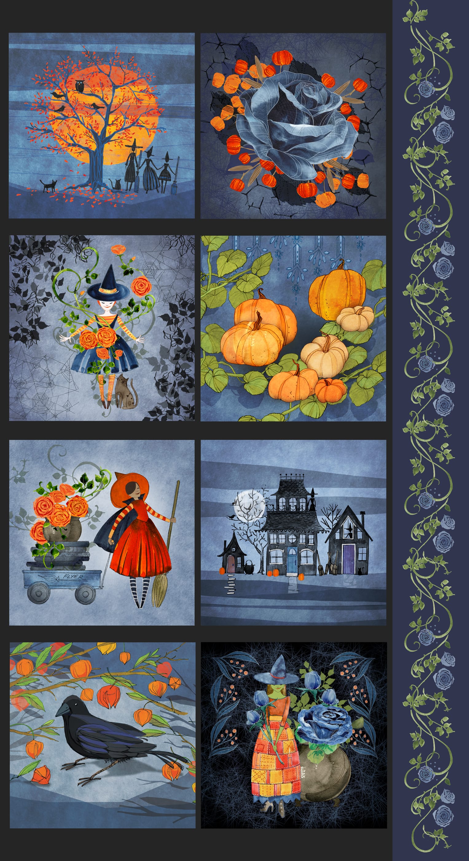 Moda Fabric Panels & Labels Moda Coven Panel - The Sewing Studio