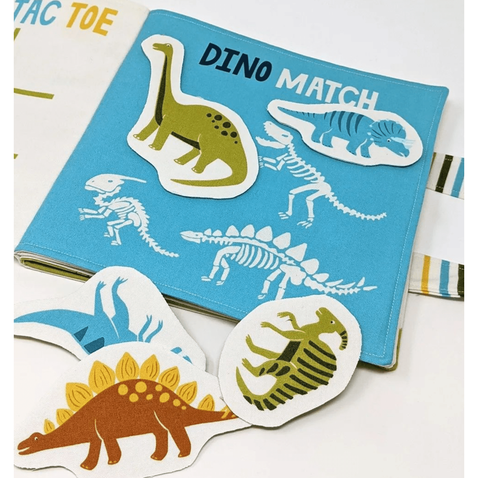 Moda Fabric Panels & Labels Moda Fabric Stomp Stomp Roar Activity Book Fabric Panel 20826 11  - The Sewing Studio