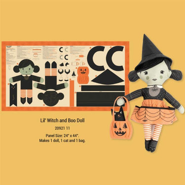 Moda Fabric Panels & Labels Moda Home Sweet Haunt Cut and Sew Witch 24 x 44 Inch Panel 20921 11  - The Sewing Studio for sale UK - The Sewing Studio