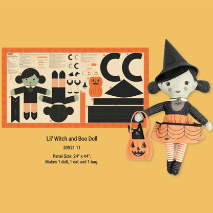 Moda Fabric Panels & Labels Moda Home Sweet Haunt Cut and Sew Witch 24 x 44 Inch Panel 20921 11  - The Sewing Studio