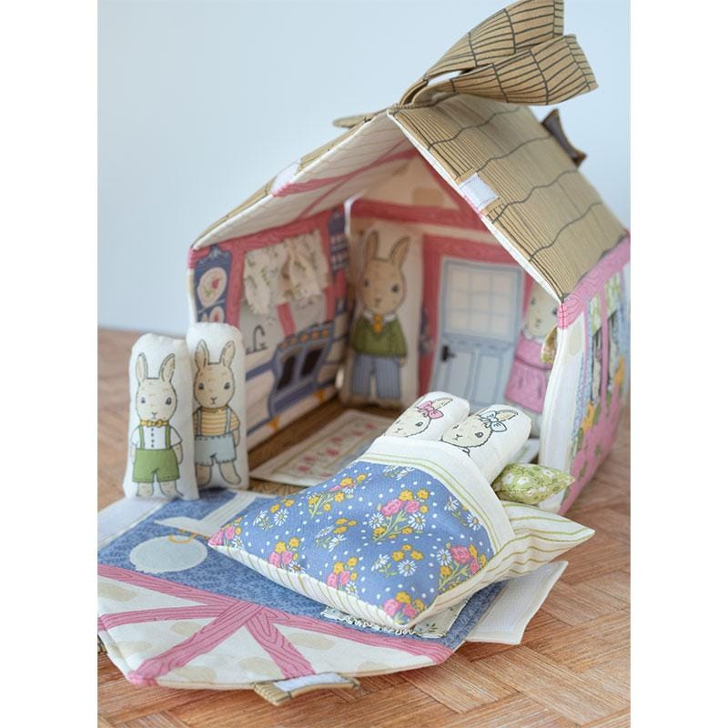 Moda Fabric Panels & Labels Moda My Secret Garden Bunny Cottage Panel - The Sewing Studio