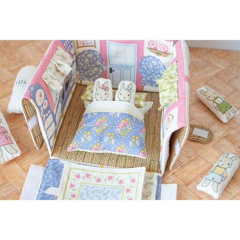 Moda Fabric Panels & Labels Moda My Secret Garden Bunny Cottage Panel - The Sewing Studio