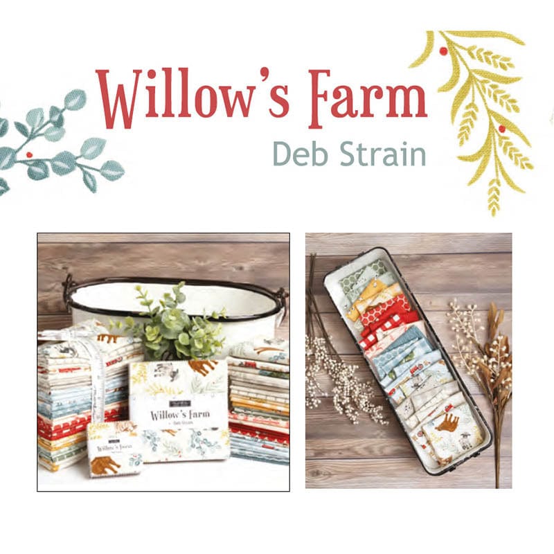 Moda Willows Farm Fabric Panel Sky 56109-16 | Fabric Panels & Labels