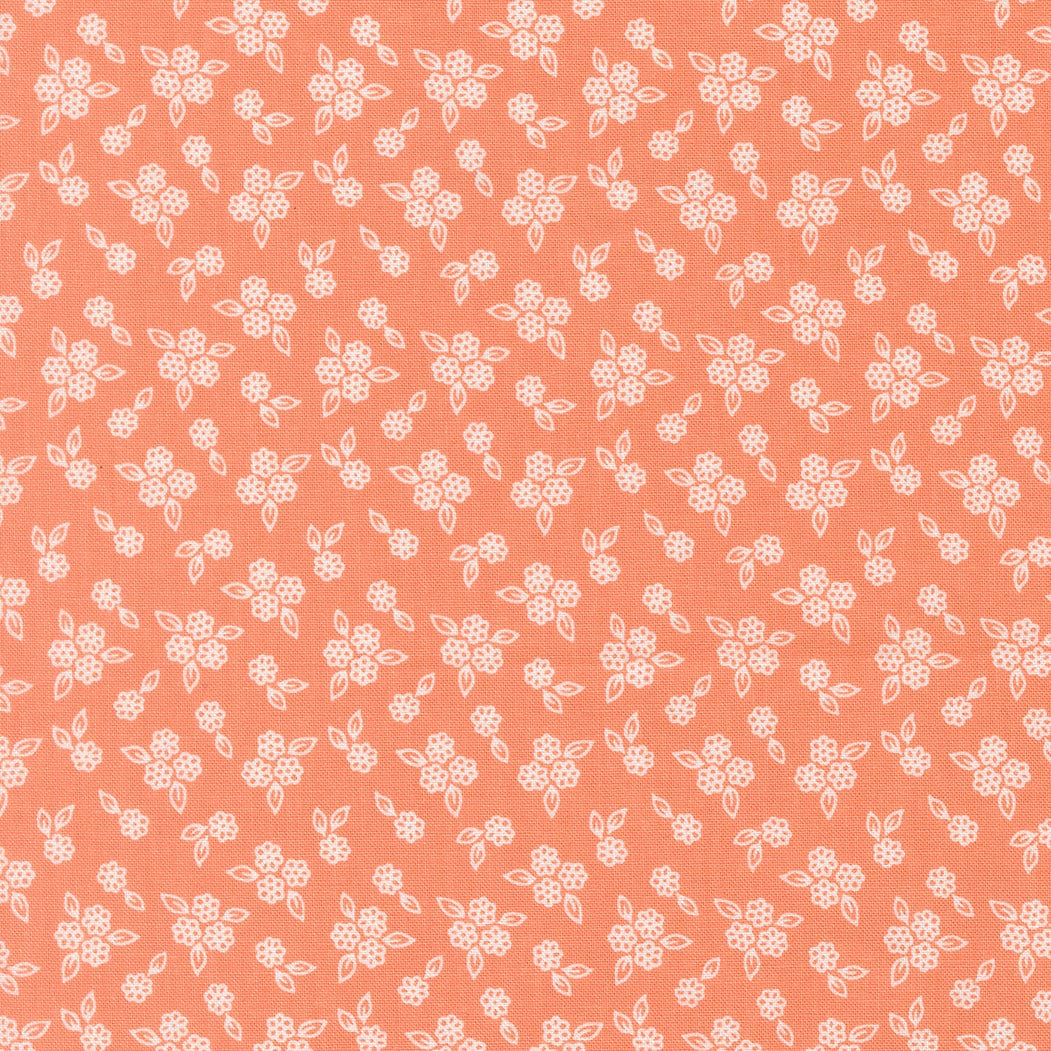 Pink Floral Moda Fabric Moda Pastel Prairie - The Sewing Studio