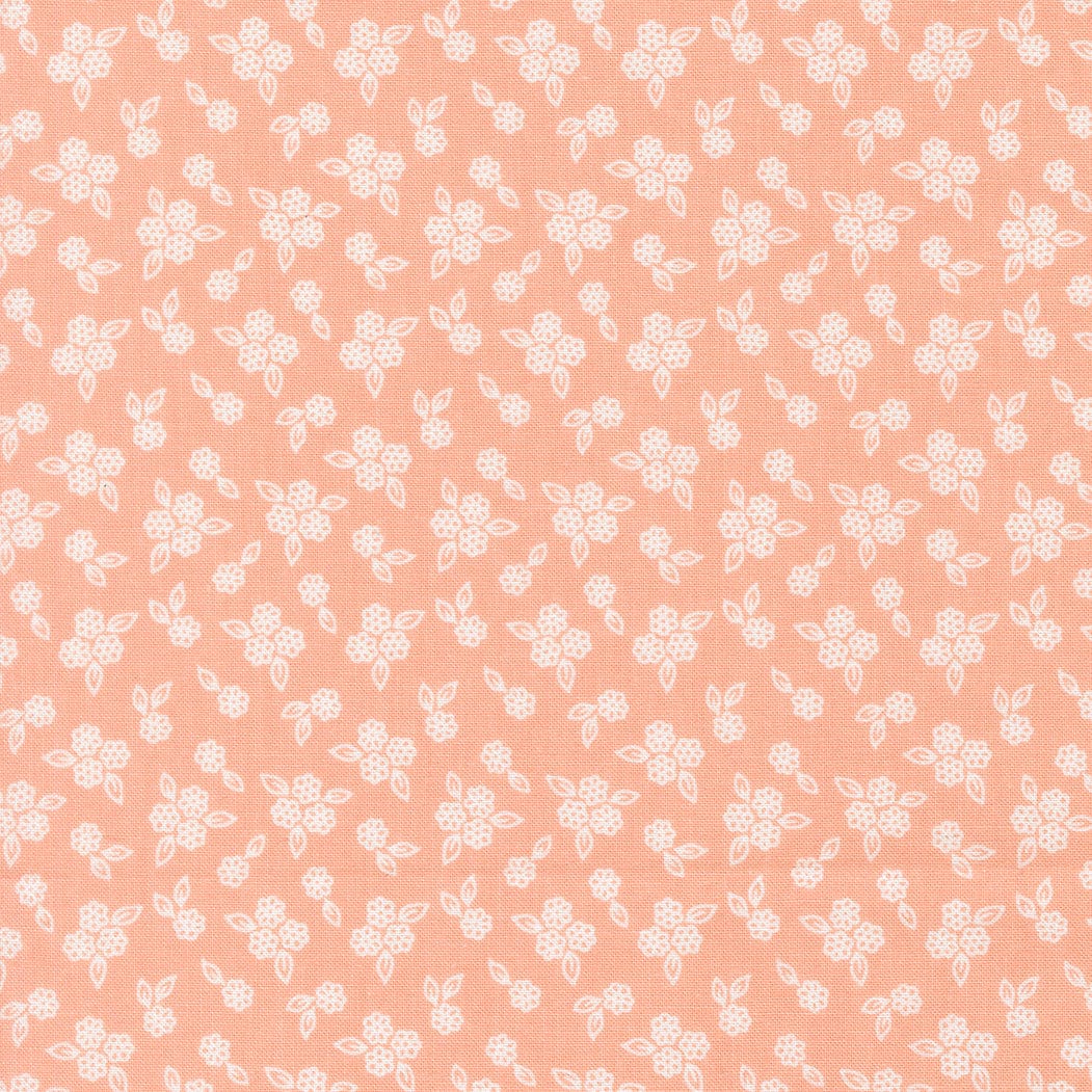 Pink Floral Moda Fabric Moda Pastel Prairie - The Sewing Studio