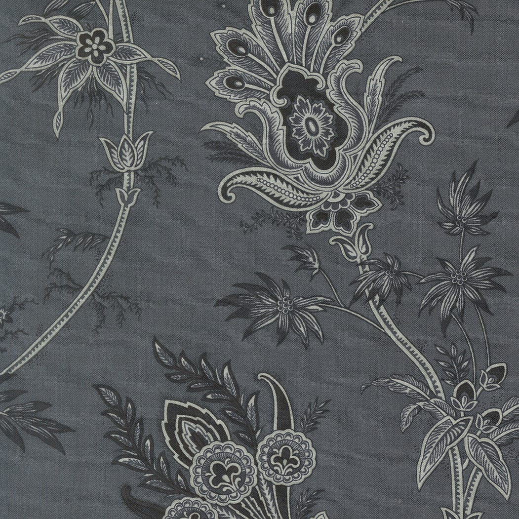 Blue Floral Moda Fabric Moda Breathtaking Blues - The Sewing Studio