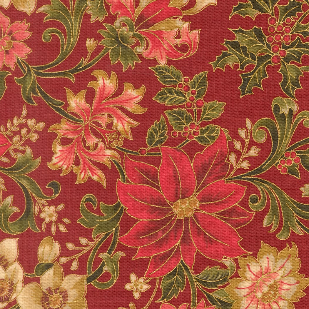 Moda Fabric Moda Merry Manor Metallic 2025  - The Sewing Studio