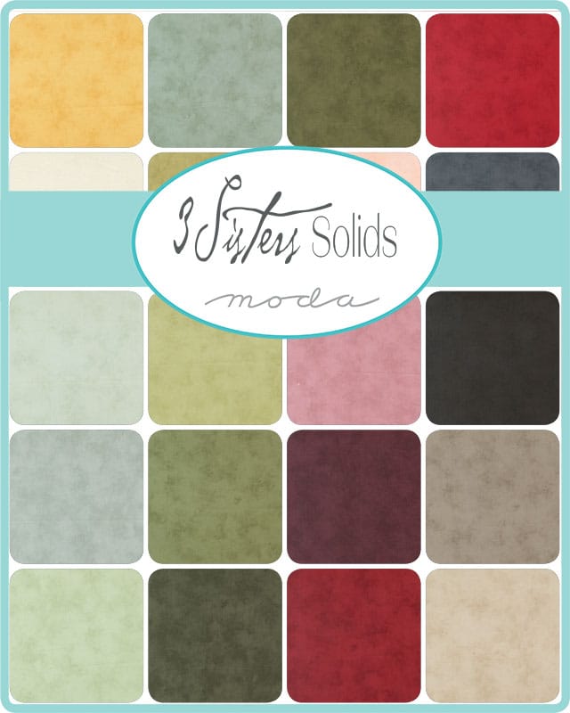 Moda Fabric Pre Cuts Moda 3 Sisters Solids Fat Quarter Bundle 25 Piece - The Sewing Studio